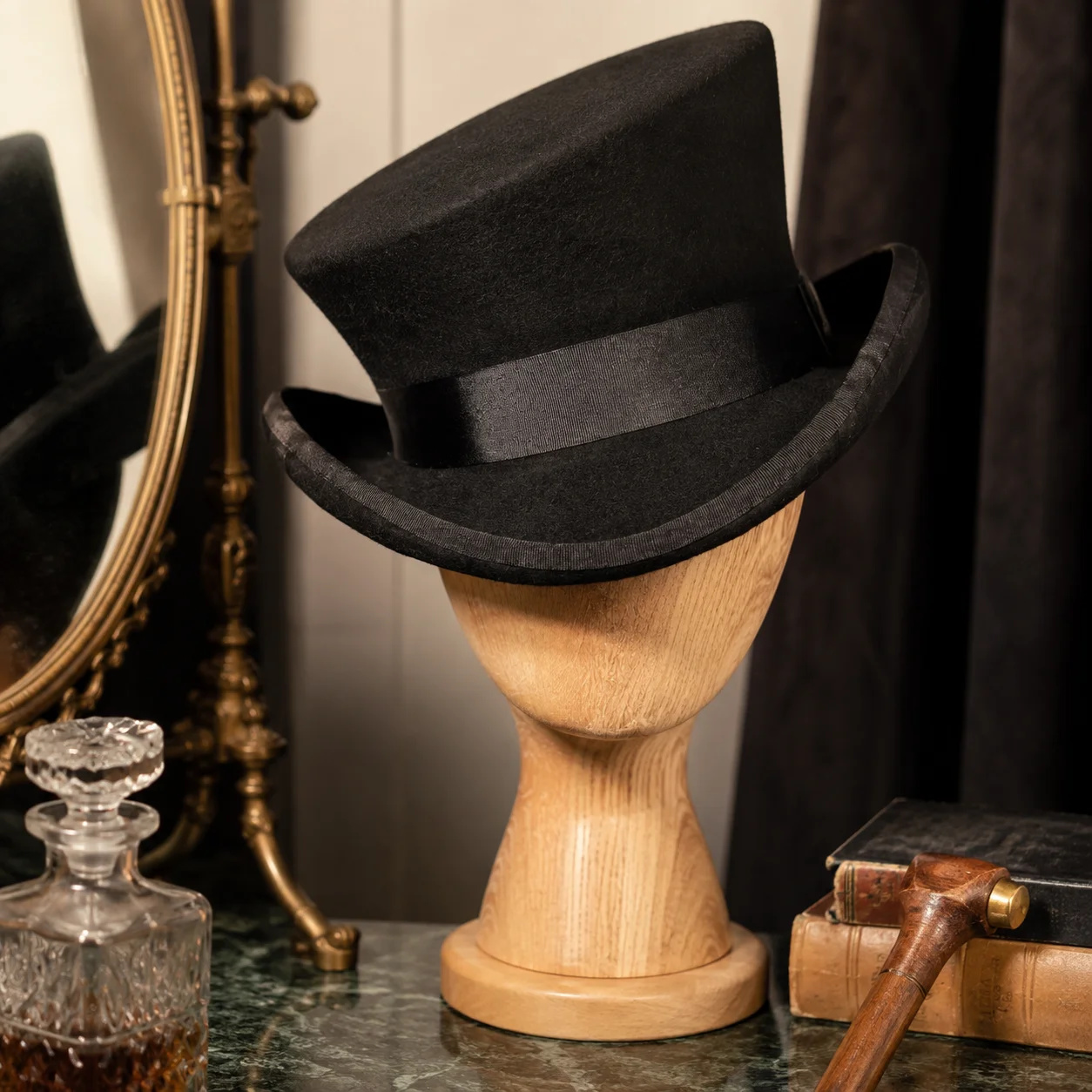 Шерстяной фетровый цилиндр с с – обзор и цена Fedora Hat Wool